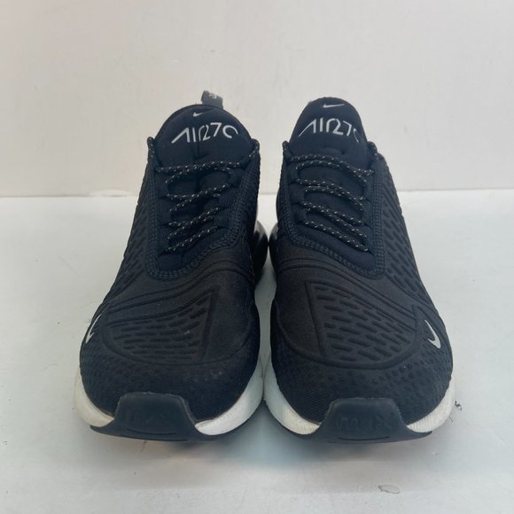 Nike Air Max 270 SE Summit Black Lace Up Athletic Running Shoes - Picture 2 of 10